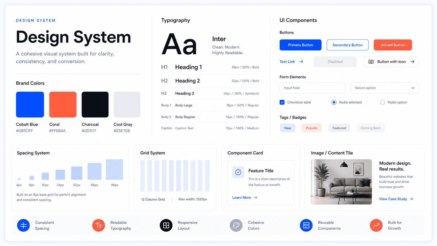 Brand colors and design system preview