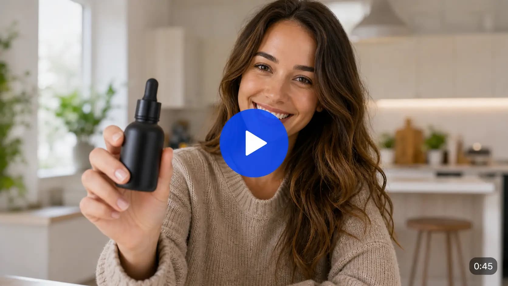 UGC video thumbnail with product creator